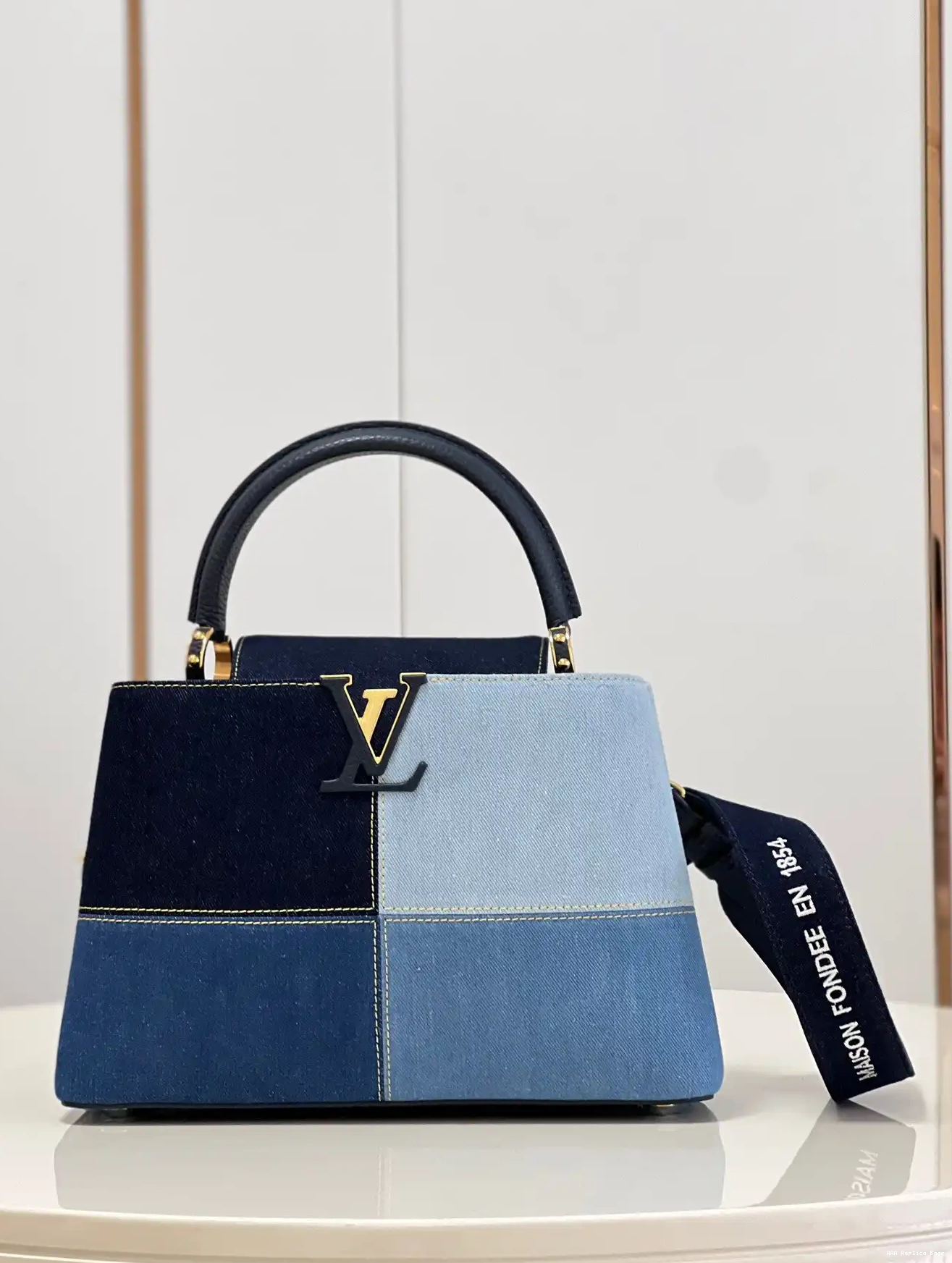 Aaa replica bags VUITTON CAPUCINES MM LOUIS 0613